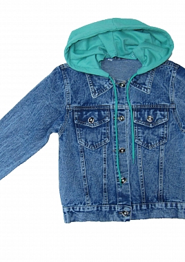 Джинсовый пиджак для девочек для девочек АВ2228 оптом АВ2228